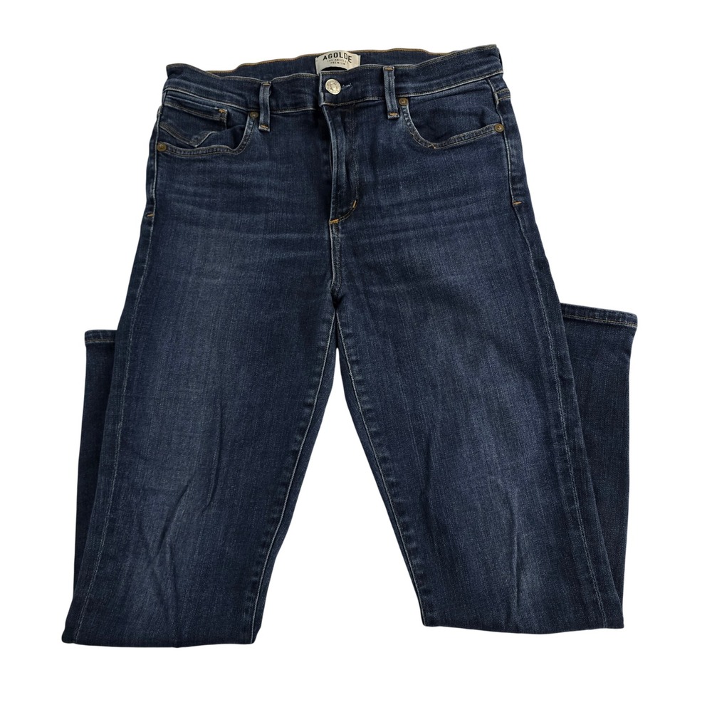 AGOLDE Los Angeles Premium Womens Size 29 Dark Wash High Rise Skinny Jeans Denim